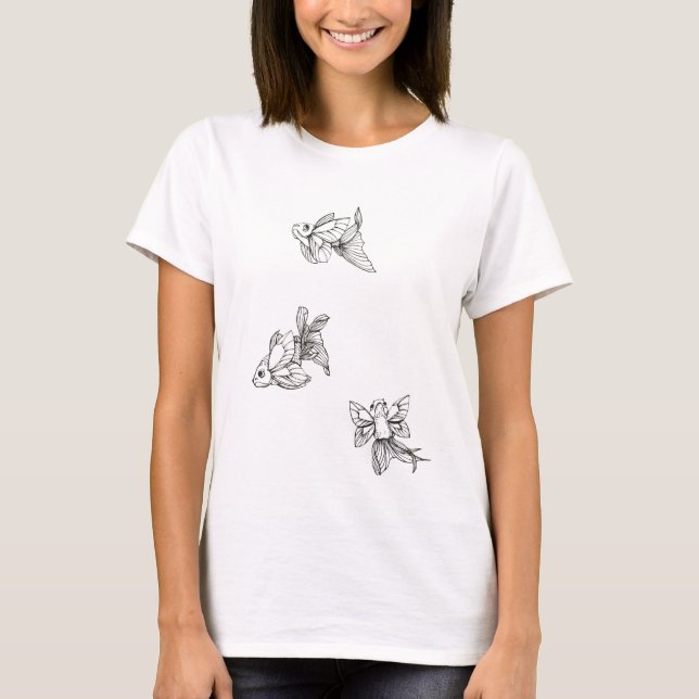 Flutter Fish Shirt Tee (Framsida)