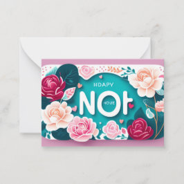 Flutter & Grace: Elegant Butterfly T-Shirt-design Anteckningskort