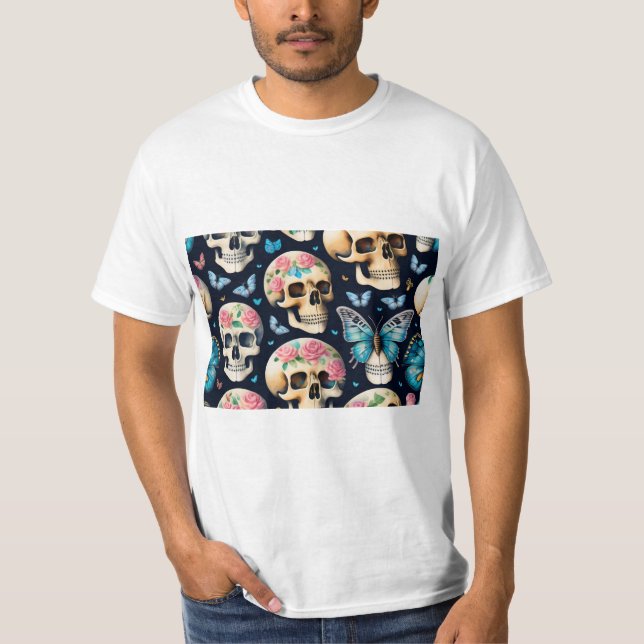 Flutter & Grace: Elegant Butterfly T-Shirt-design T Shirt (Framsida)