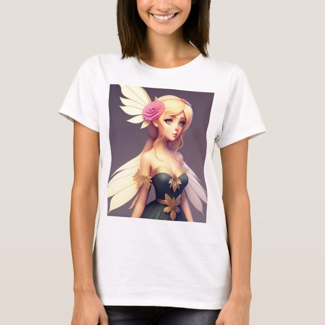 Flutter & Grace: Elegant Butterfly T-Shirt-design T Shirt (Framsida)