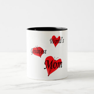 flutter.hearts.mom Två-Tonad mugg