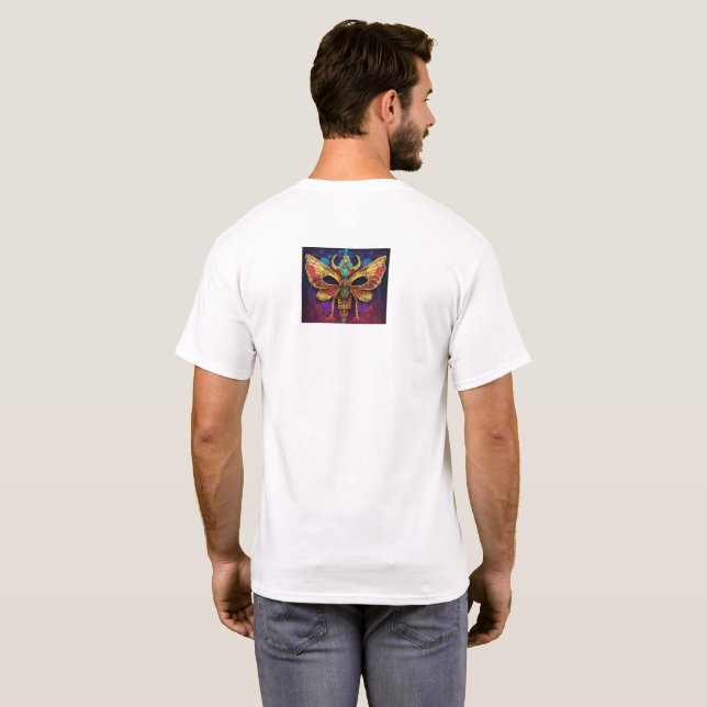 ’Flutter in Stil’ eller ’Vingar of Elegance’ T Shirt (Hel baksida)