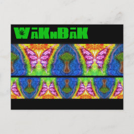 "Flutter Mural", färgat vykort