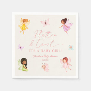 Flutter och Twirl Enchanted Fairy Baby Shower Pappersservett