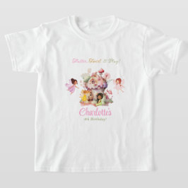 Flutter och Twirl Fairy Födelsedagsfest Shirt T
