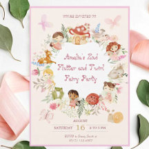 Flutter och Twirl Fairy Garden Birthday