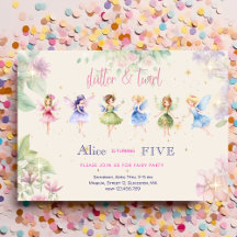 Flutter och twirl Fairy-trädgårdens vattenfärgföde