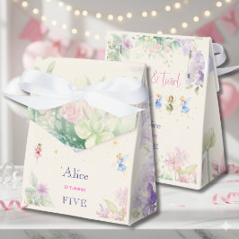 Flutter och twirl Fairy-trädgårdens vattenfärgföde Presentaskar