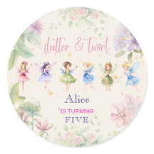 Flutter och twirl Fairy-trädgårdens vattenfärgföde