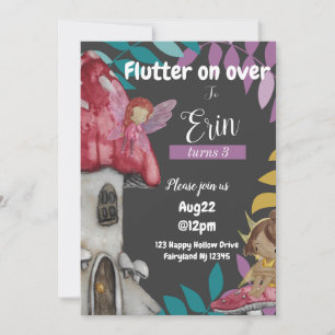 Flutter på över födelsedagarkort