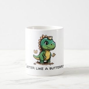Flutter som en fjäril kaffemugg