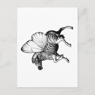 Flutter Zebra Vykort