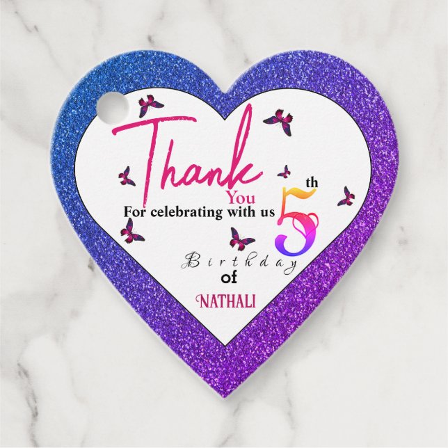 Flutterande Roligt Gåvor Etiketter (Framsida)