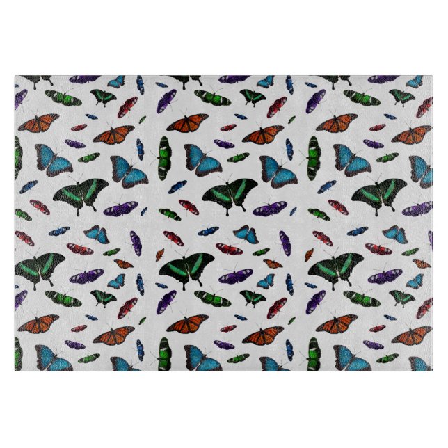 Flutterbies Glasskärbräda (välj färg) (Framsidan)