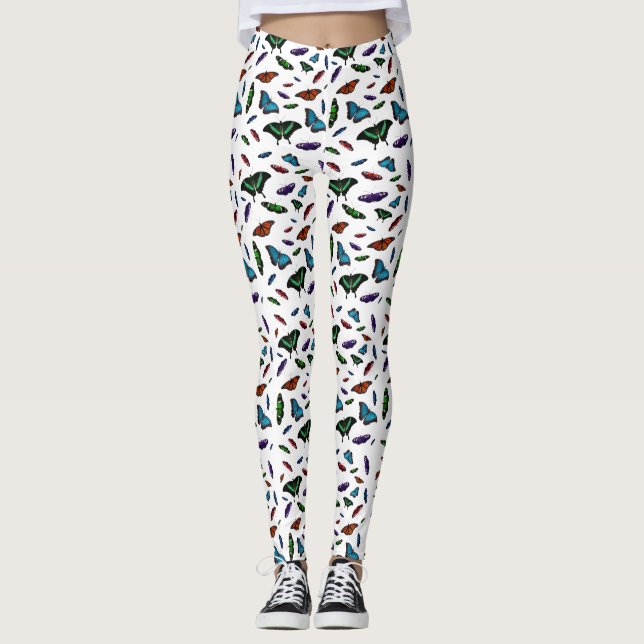 Flutterbies-läggings (välj färg) leggings (Framsida)