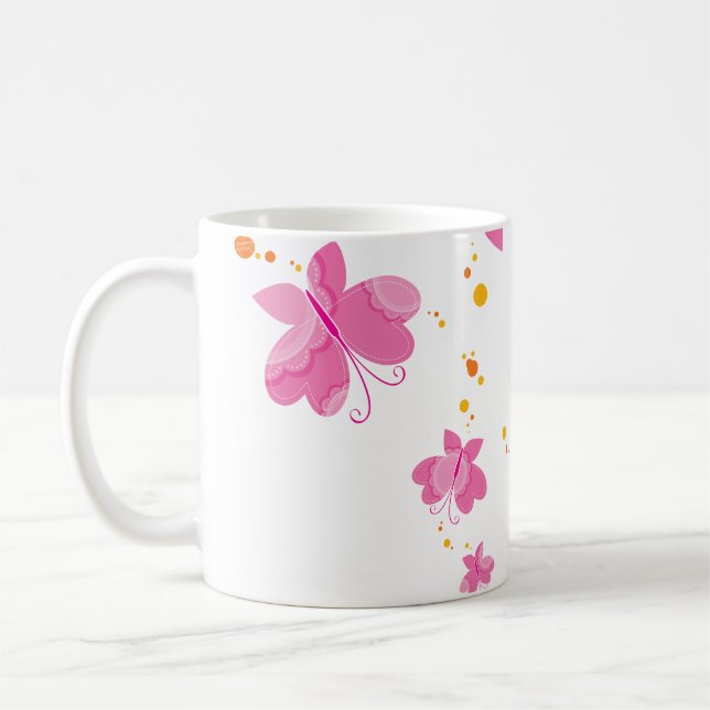 FLUTTERBY BUTTERFLIES: serie 3 1 Kaffemugg (Vänster)