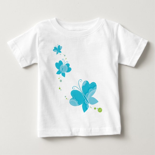 FLUTTERBY BUTTERFLIES: serie 3 2 Tee Shirt (Framsida)