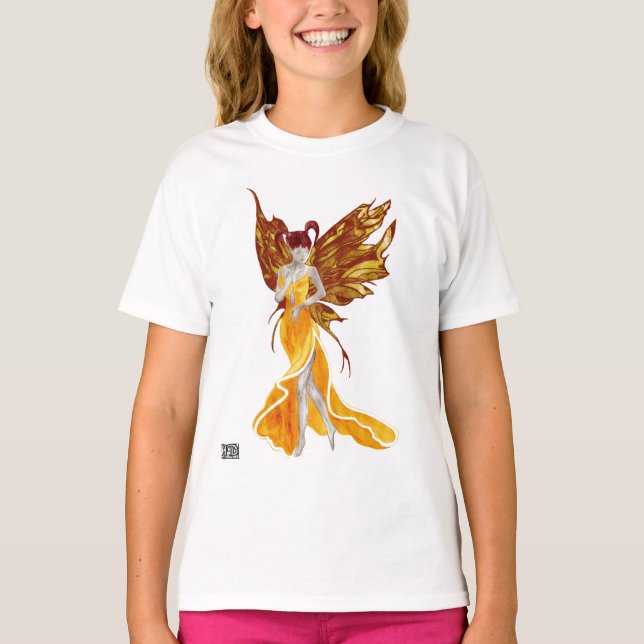 Flutterby Fae (Sunbeam) T Shirt (Framsida)