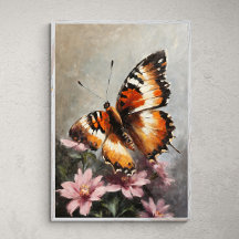 Fluttering Beauty: Butterfly på en färglös färg