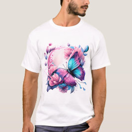 Fluttering Beauty T-Shirt Design