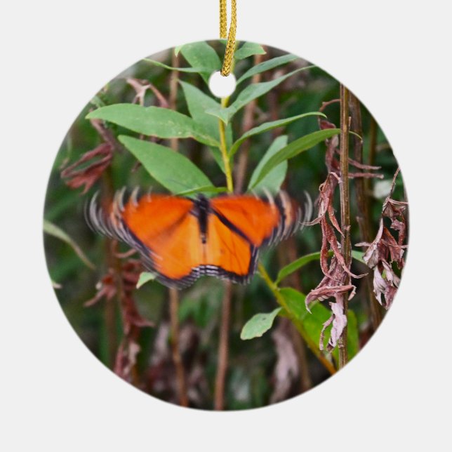 Fluttering Butterfly Photo Ornament (Framsidan)