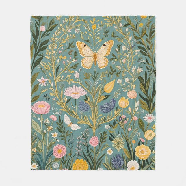 Fluttering Dreamscape Fleecefilt (Framsidan)