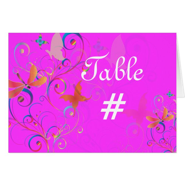 Fluttering efter2, helt anpassningsbara bröllopsin hälsningskort (Framsidan Horizontal)