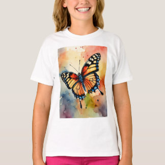 "Fluttering Elegance: Nature-Inspired Butterfly T Shirt