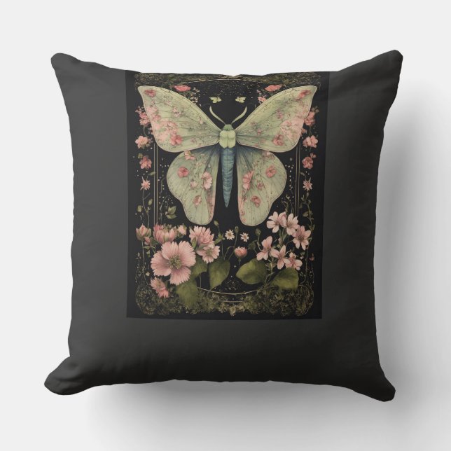 "Fluttering Grace: Butterfly Beauty Tee" Kudde (Framsida)