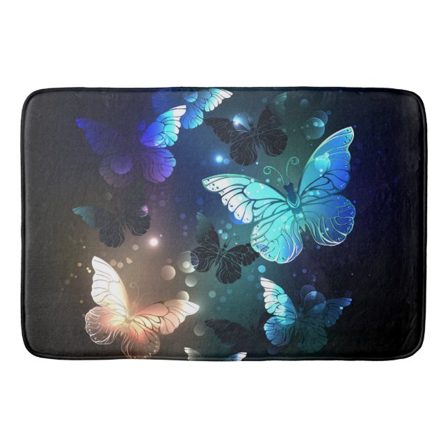 Fluttering Night Butterfly Badrumsmatta (Framsidan)