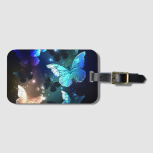 Fluttering Night Butterfly Bagagebricka