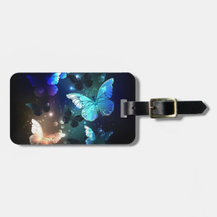 Fluttering Night Butterfly Bagagebricka