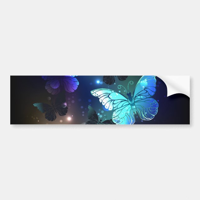 Fluttering Night Butterfly Bildekal (Framsidan)