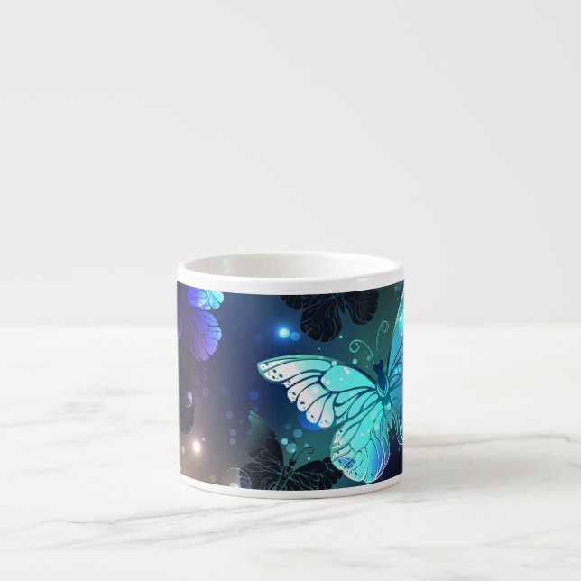Fluttering Night Butterfly Espressomugg (Framsidan)
