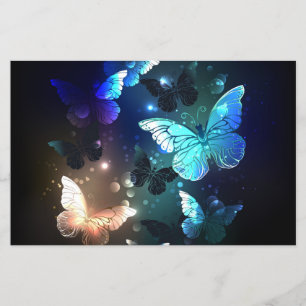 Fluttering Night Butterfly Flygblad