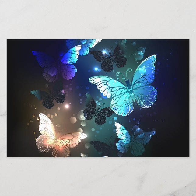 Fluttering Night Butterfly Flygblad (Framsidan)