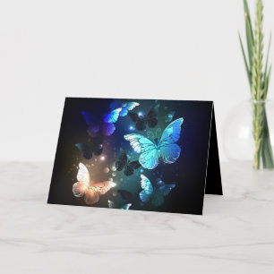 Fluttering Night Butterfly Helgkort