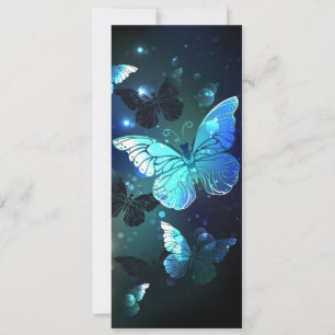 Fluttering Night Butterfly Julkort