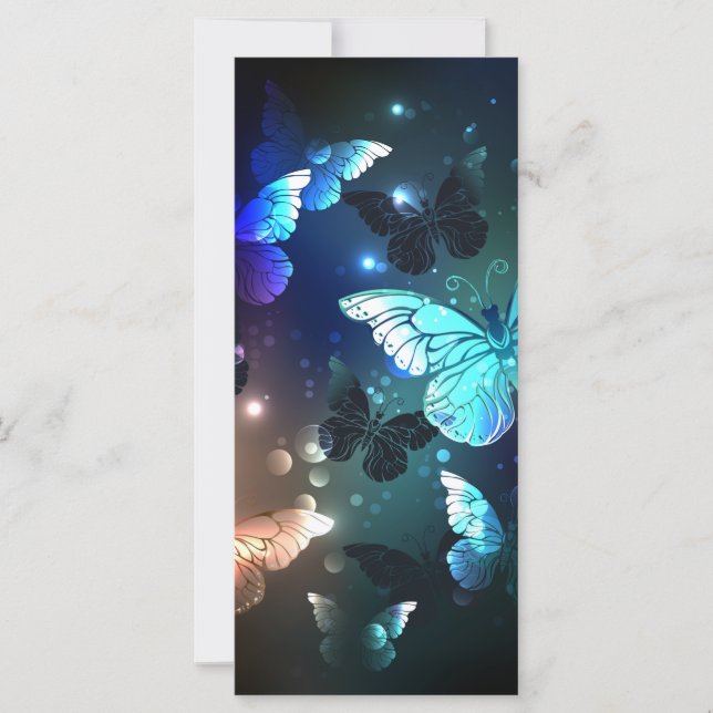 Fluttering Night Butterfly Kort (Framsida)
