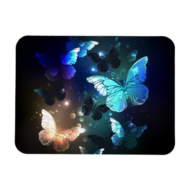 Fluttering Night Butterfly Magnet (Horisontell)