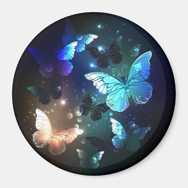 Fluttering Night Butterfly Magnet (Framsidan)