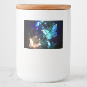 Fluttering Night Butterfly Mat Etiketter