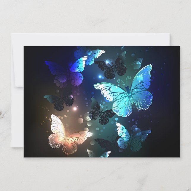 Fluttering Night Butterfly Meddelande (Framsida)