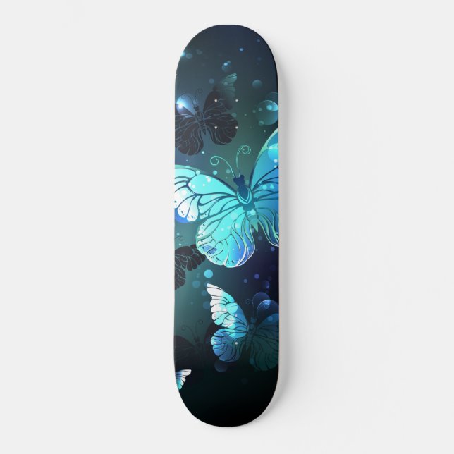 Fluttering Night Butterfly Mini Skateboard Bräda 18,5 Cm (Framsida)