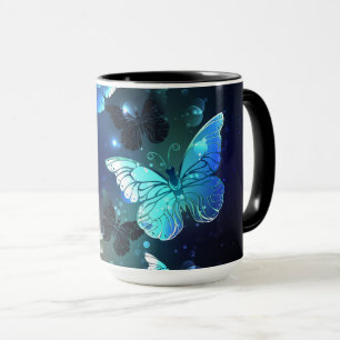 Fluttering Night Butterfly Mugg