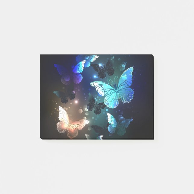 Fluttering Night Butterfly Post-it Block (Framsida)