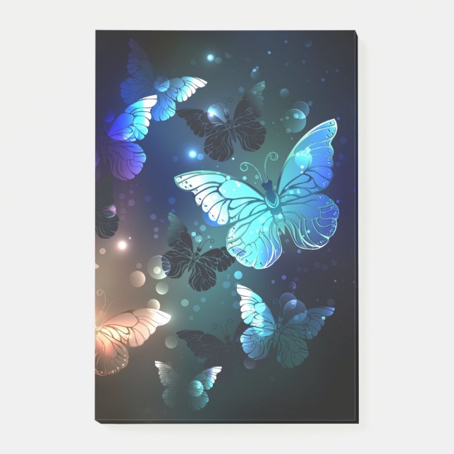 Fluttering Night Butterfly Post-it Block (Framsida)