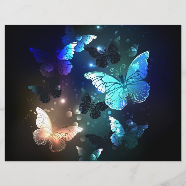 Fluttering Night Butterfly Reklamblad (Framsidan)