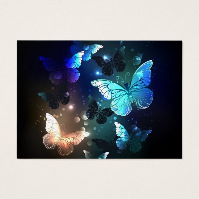 Fluttering Night Butterfly Visitkort (Framsidan)