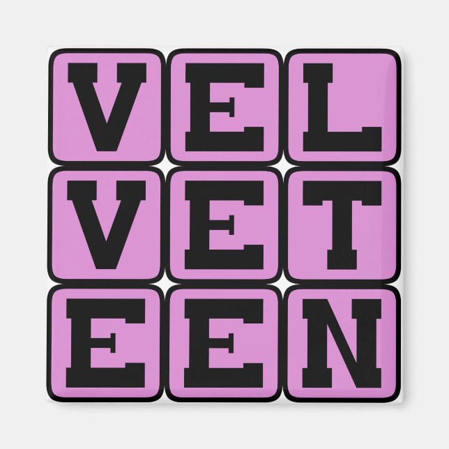 Fluwelen, Liknar Sammet Magnet (Framsidan)